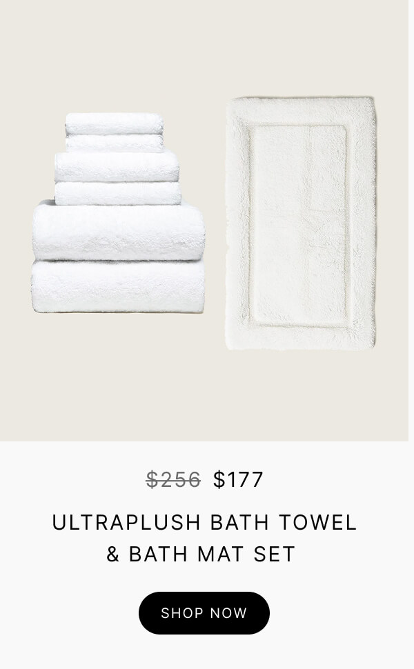 Ultraplush Bath Towel and Bath Mat Set