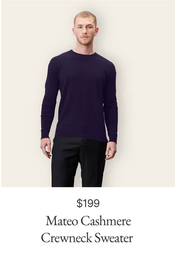 Mateo Cashmere Crewneck Sweater Mateo Cashmere Crewneck Sweater