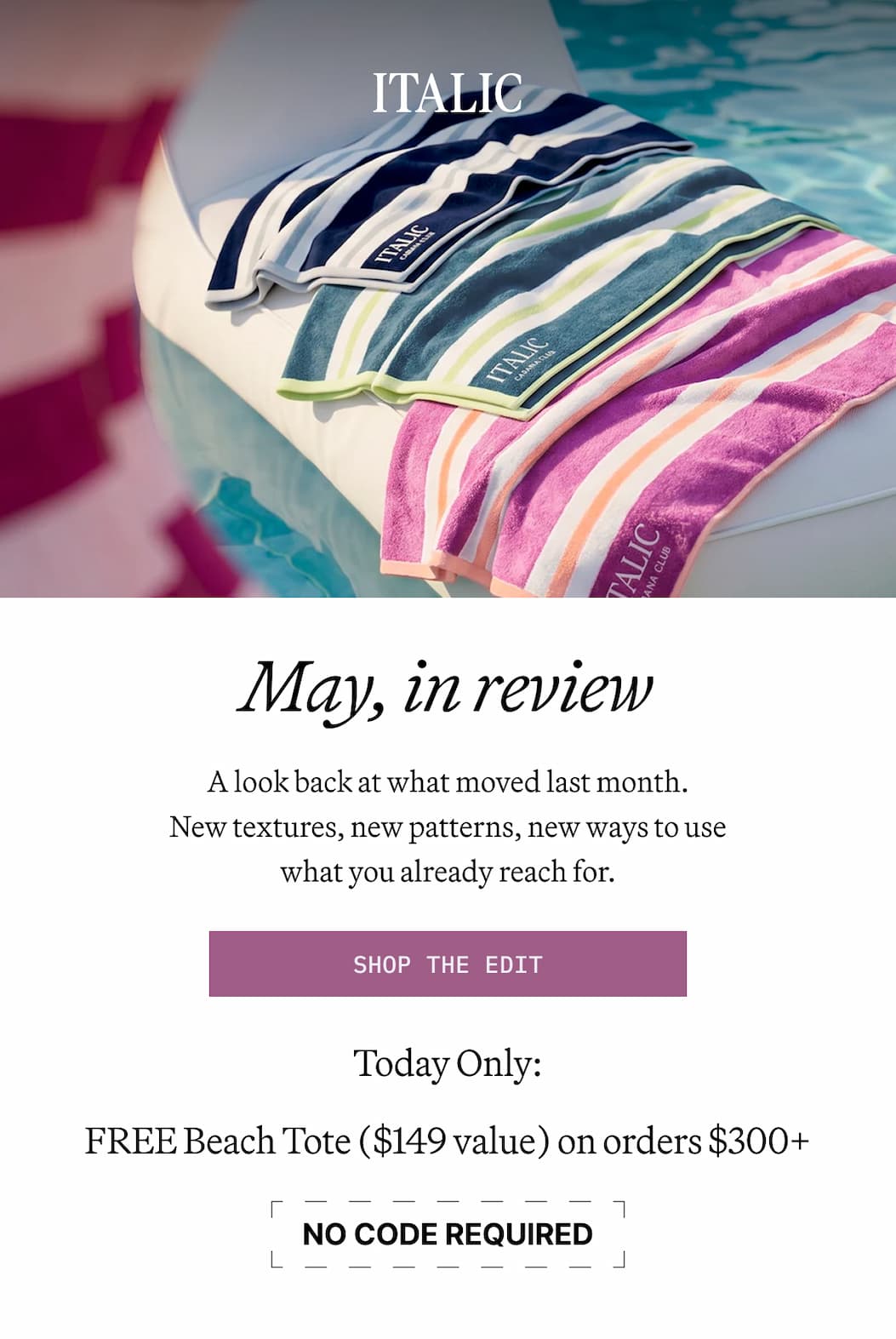 ITALIC | MAY IN REVIEW