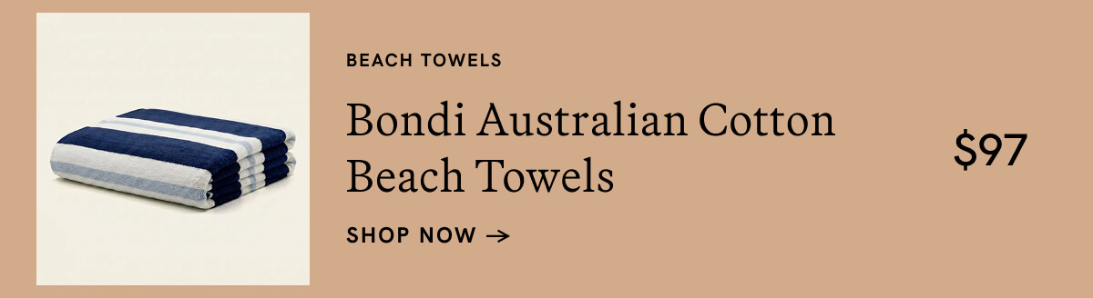 Bondi Australian Cotton Beach Towels