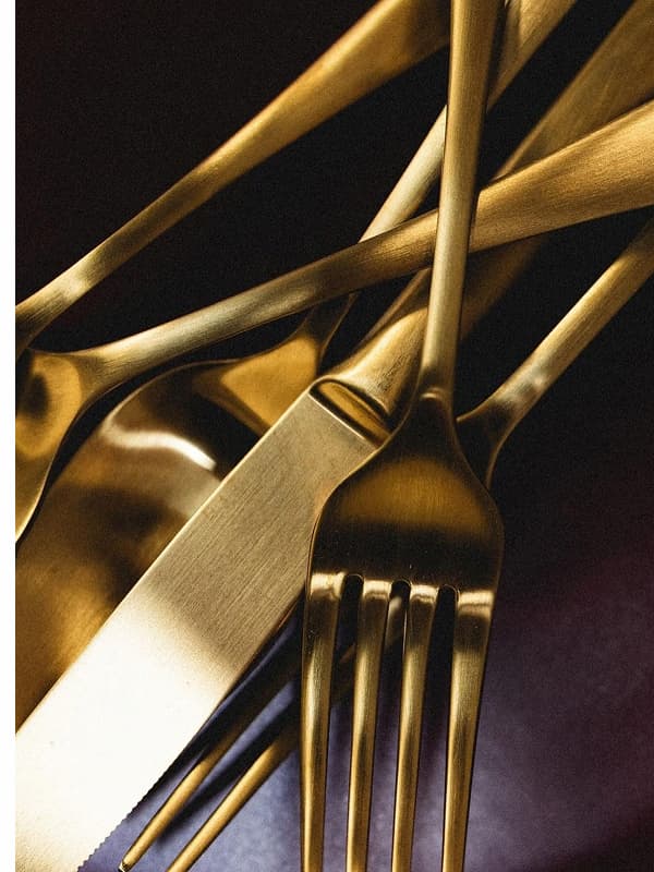 Emilia Mirror 20-Piece Flatware Set Gold