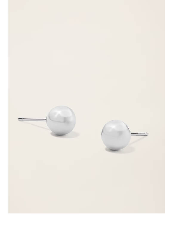 14k Solid Gold Sphere Studs 5mm
