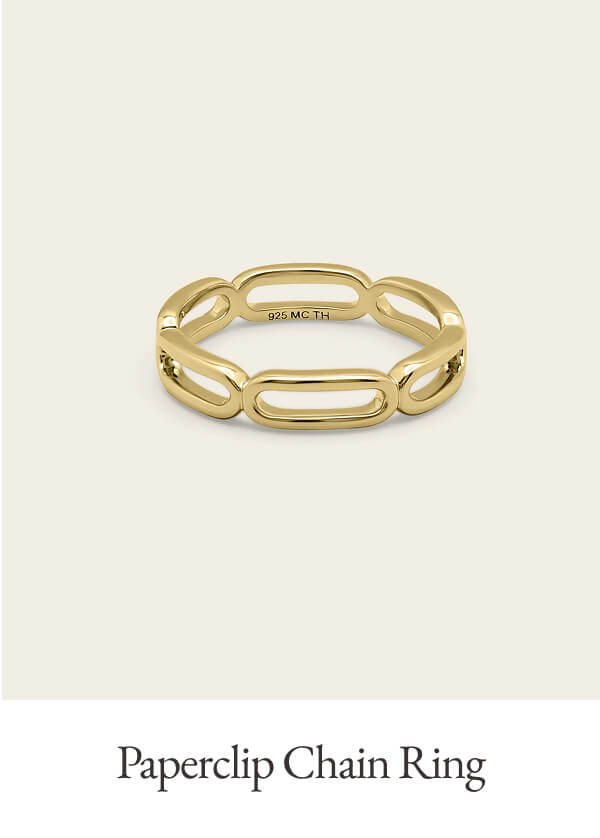 Paperclip Chain Ring