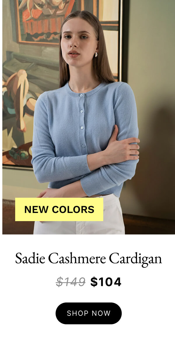 Sadie Cashmere Crew Cardigan