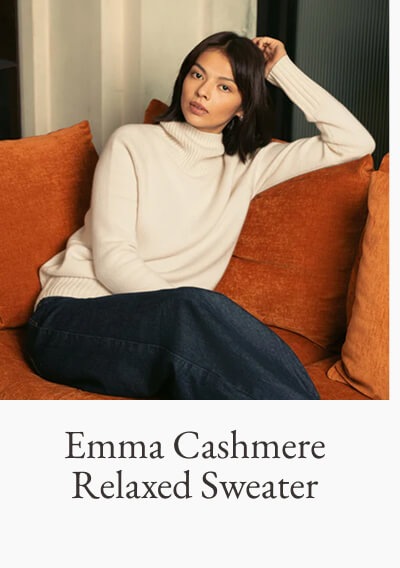 Emma Cashmere Relaxed Turtleneck Sweater