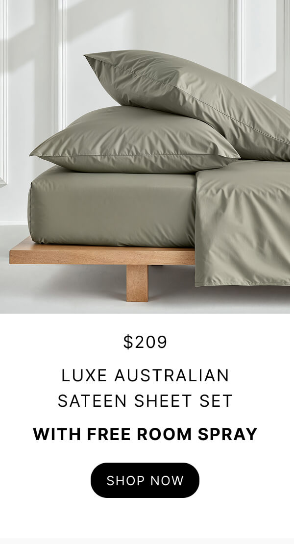 Luxe australian sateen sheet set