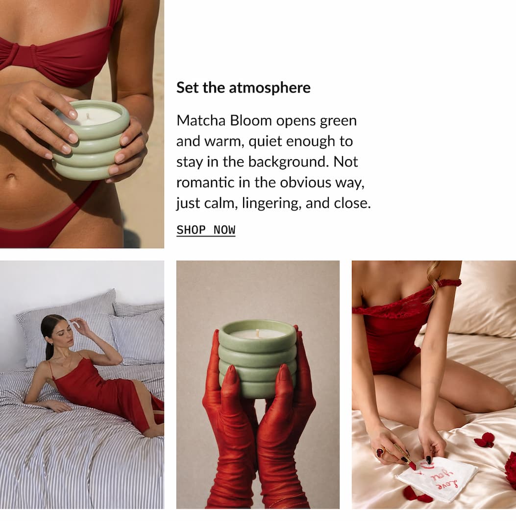 ITALIC | Ceramic Candle Matcha Bloom