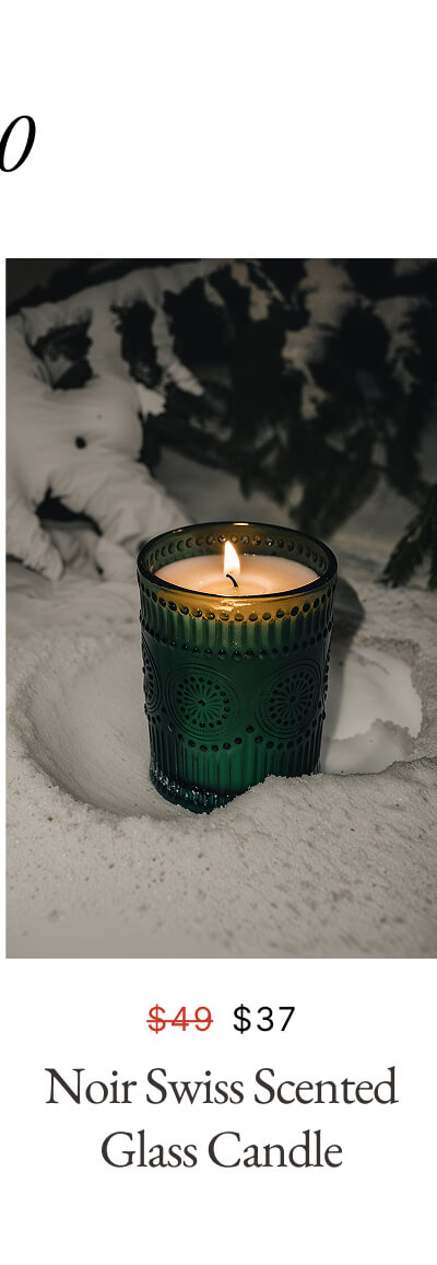 Noir Swiss Scented Glass Candle