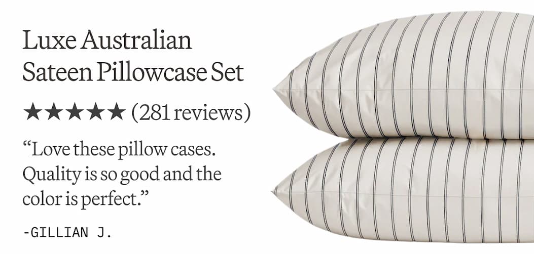 ITALIC | Luxe Australian Sateen Pillowcase Set