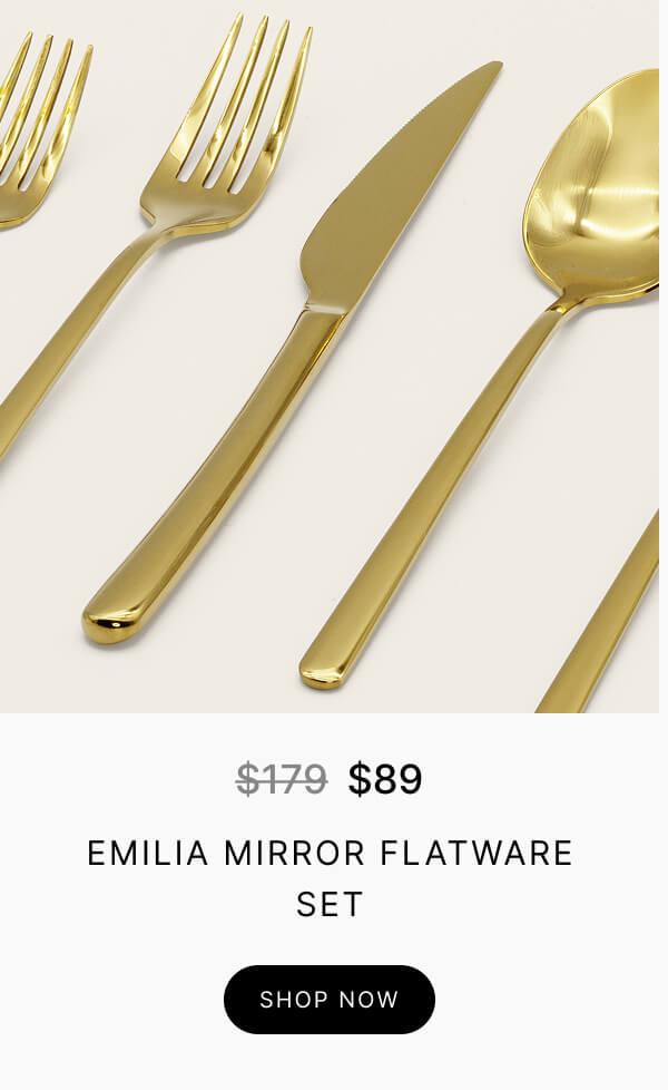 Emilia Mirror Flatware Set