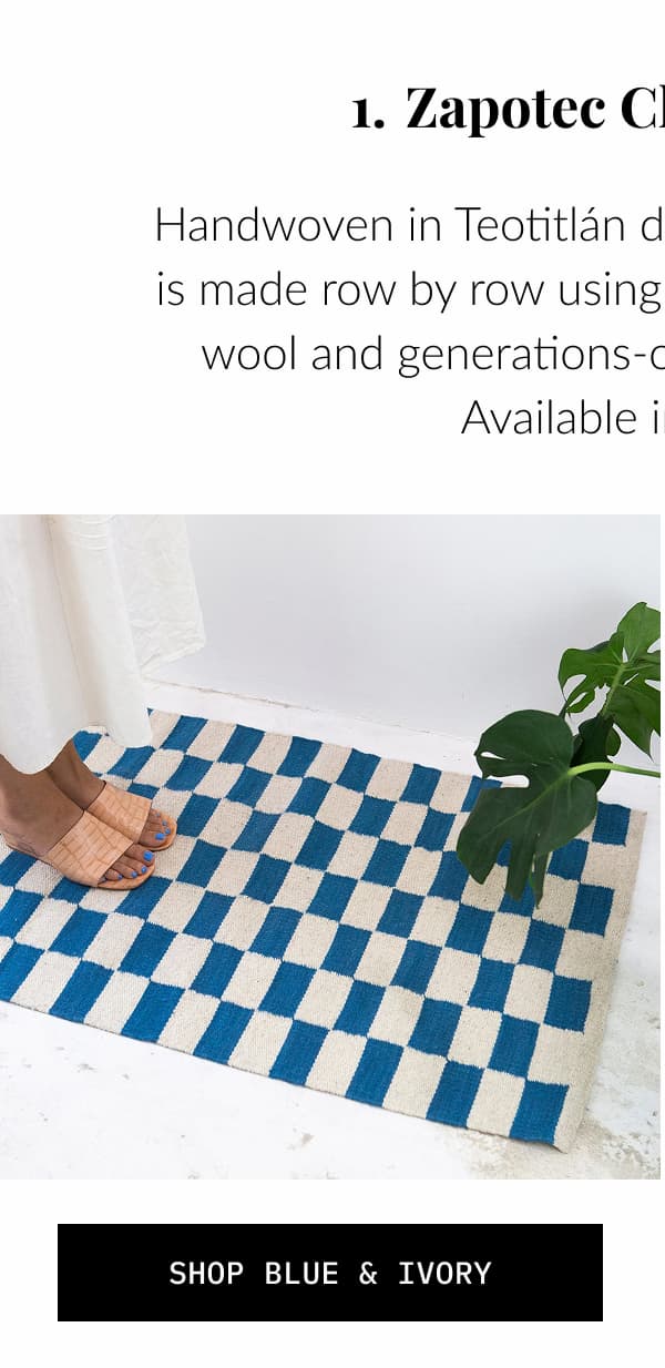 ZAPOTEC CHECKERED RUG