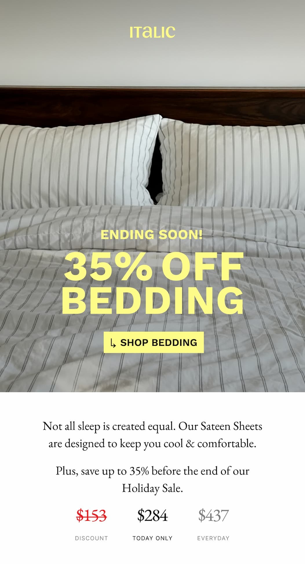 Early Black Friday Sale | 35% Off Bedding