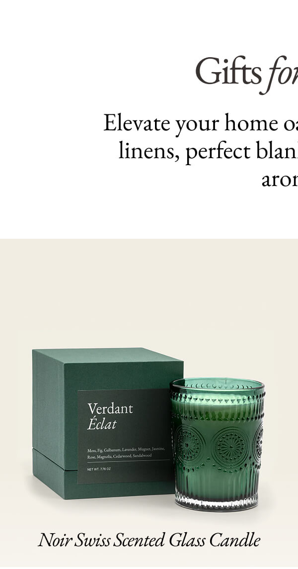 Noir Swiss Scented Glass Candle