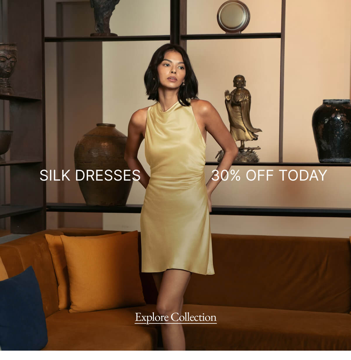 SILK DRESSES 30% OFF TODAY