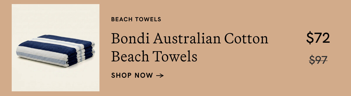 Bondi Australian Cotton Beach Towels
