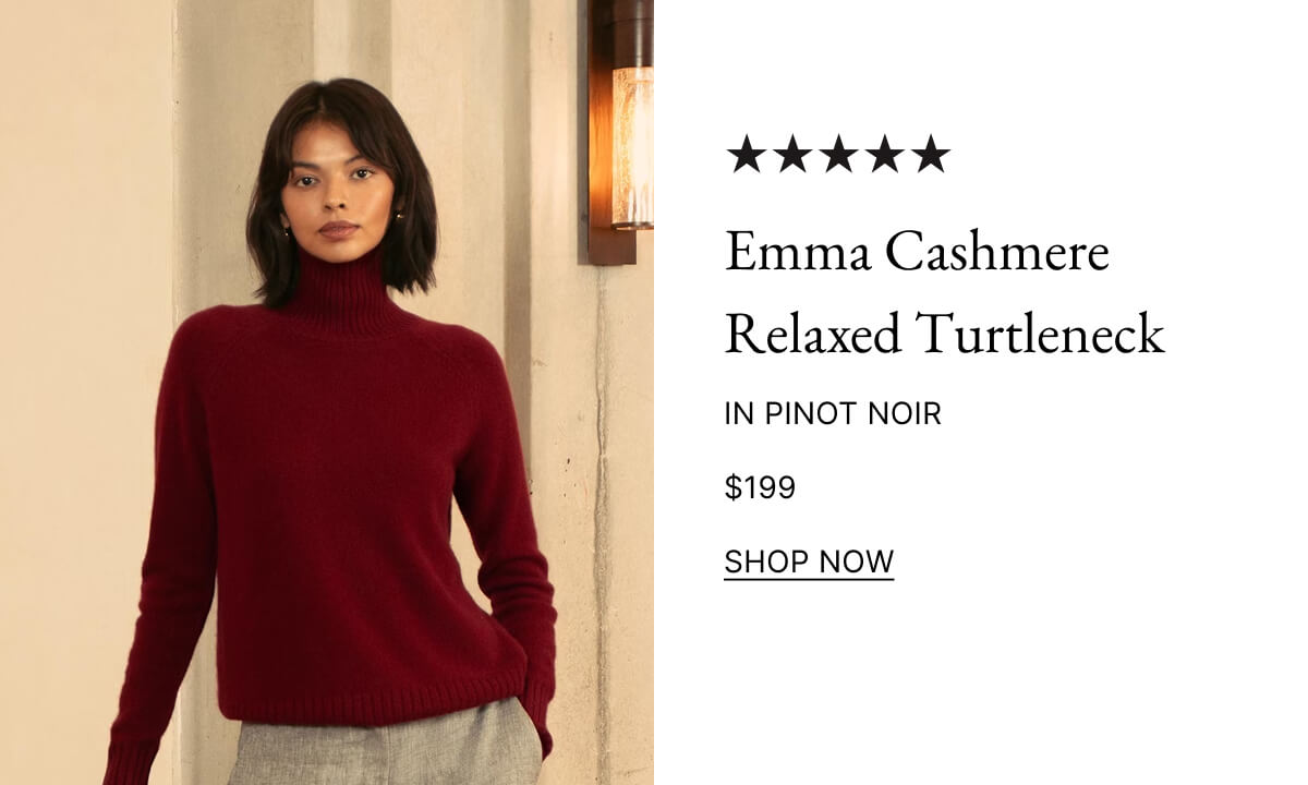 Emma Cashmere Relaxed Turtleneck SHOP NOW