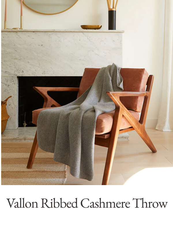 Vallon Ribbed Cashmere Throw