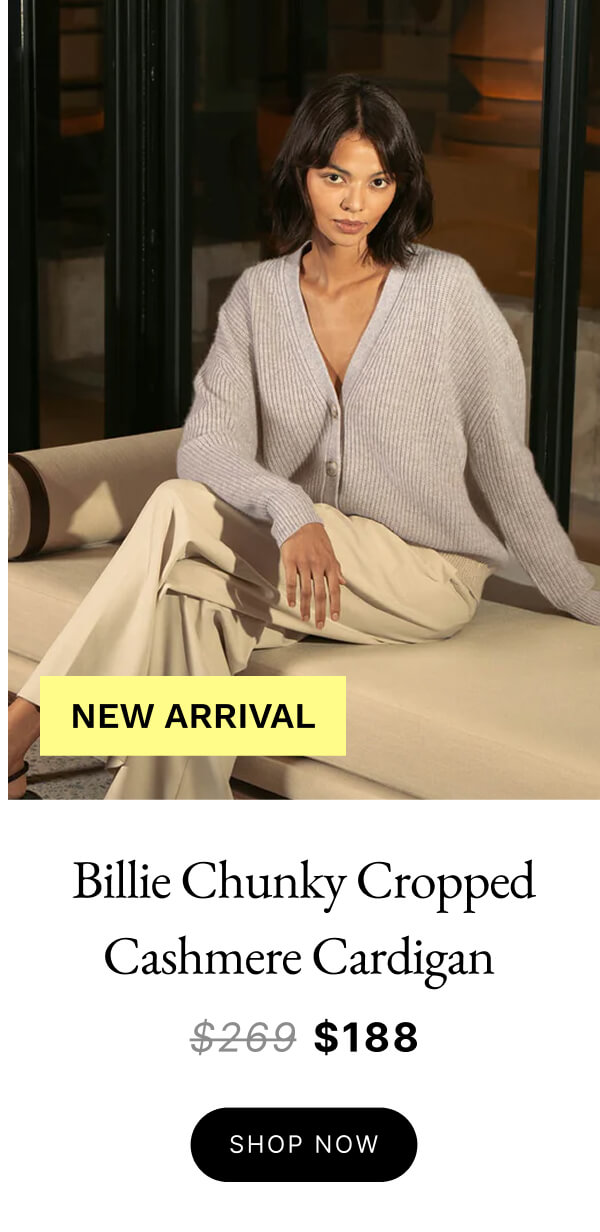 Billie Chunky Cropped Cashmere Cardigan