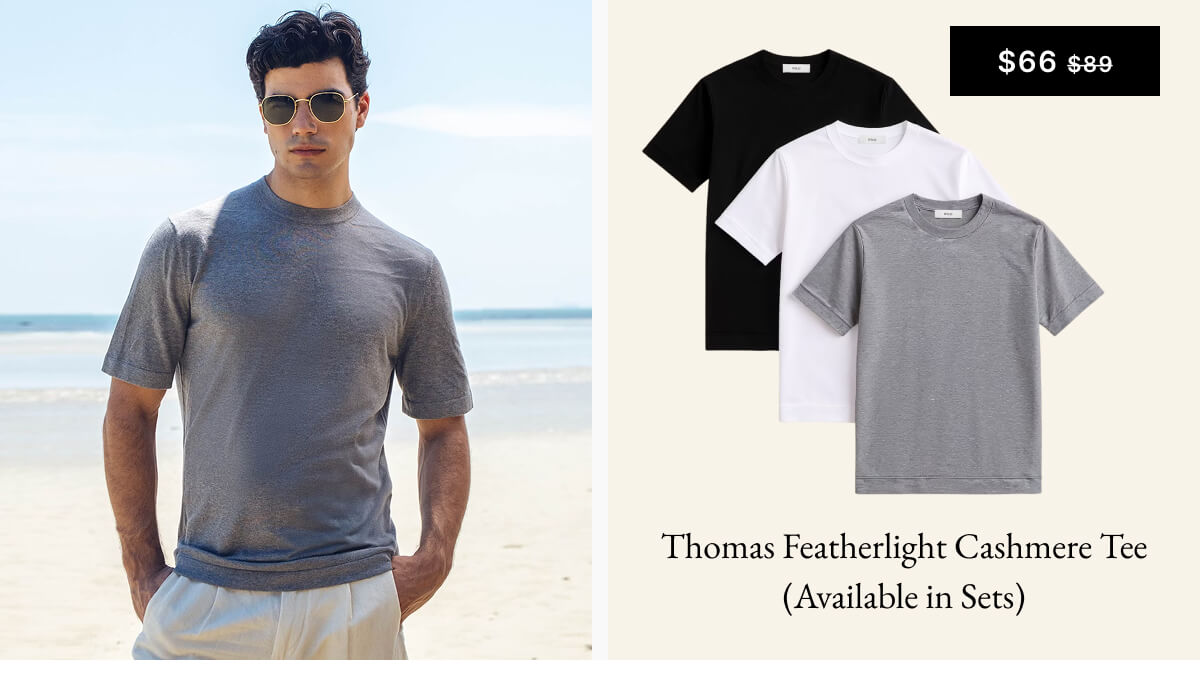 Thomas Featherlight Cashmere Tee
