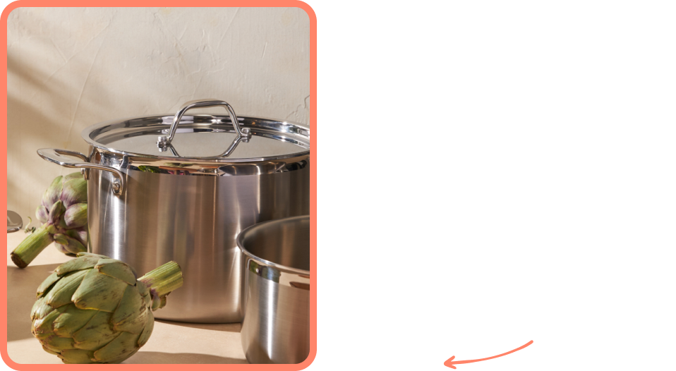 ...Literally Anyone Zest 10-Piece Stainless Steel Cookware Set