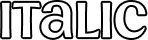 ITALIC