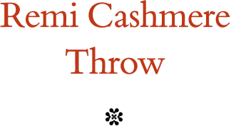 Remi Cashmere Throw