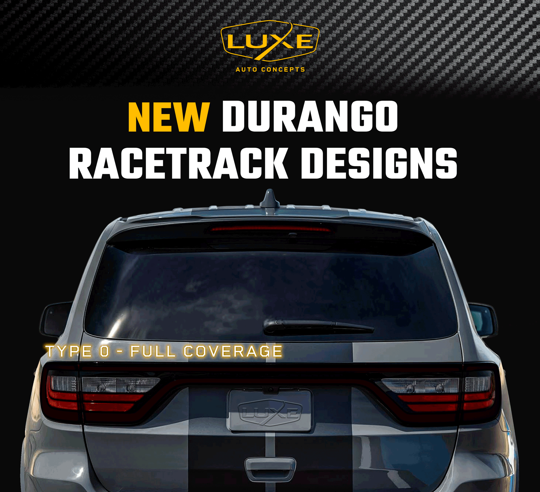 Introducing New Durango Racetrack Overlays! LUXE Auto Concepts