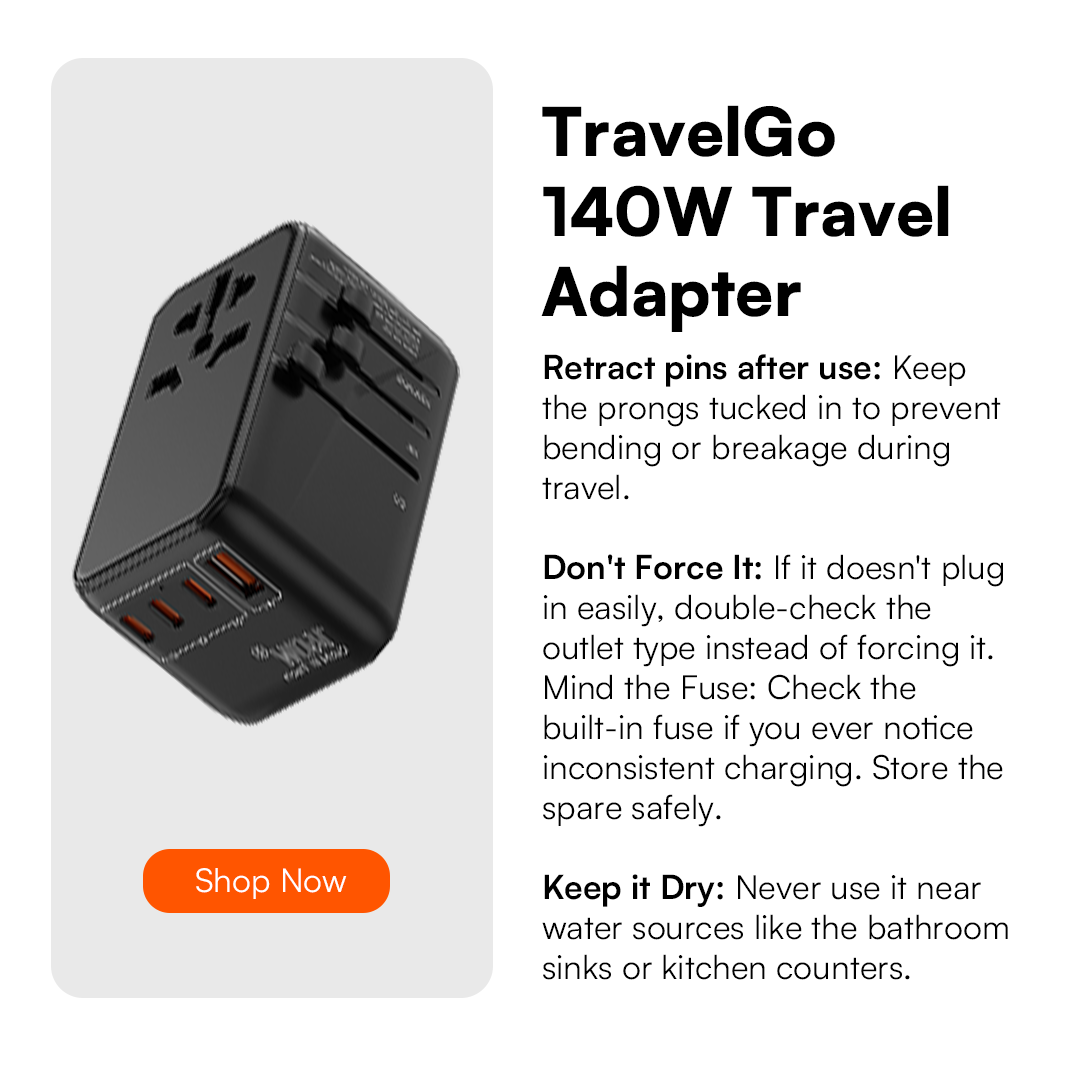 140W TravelGo power adapter