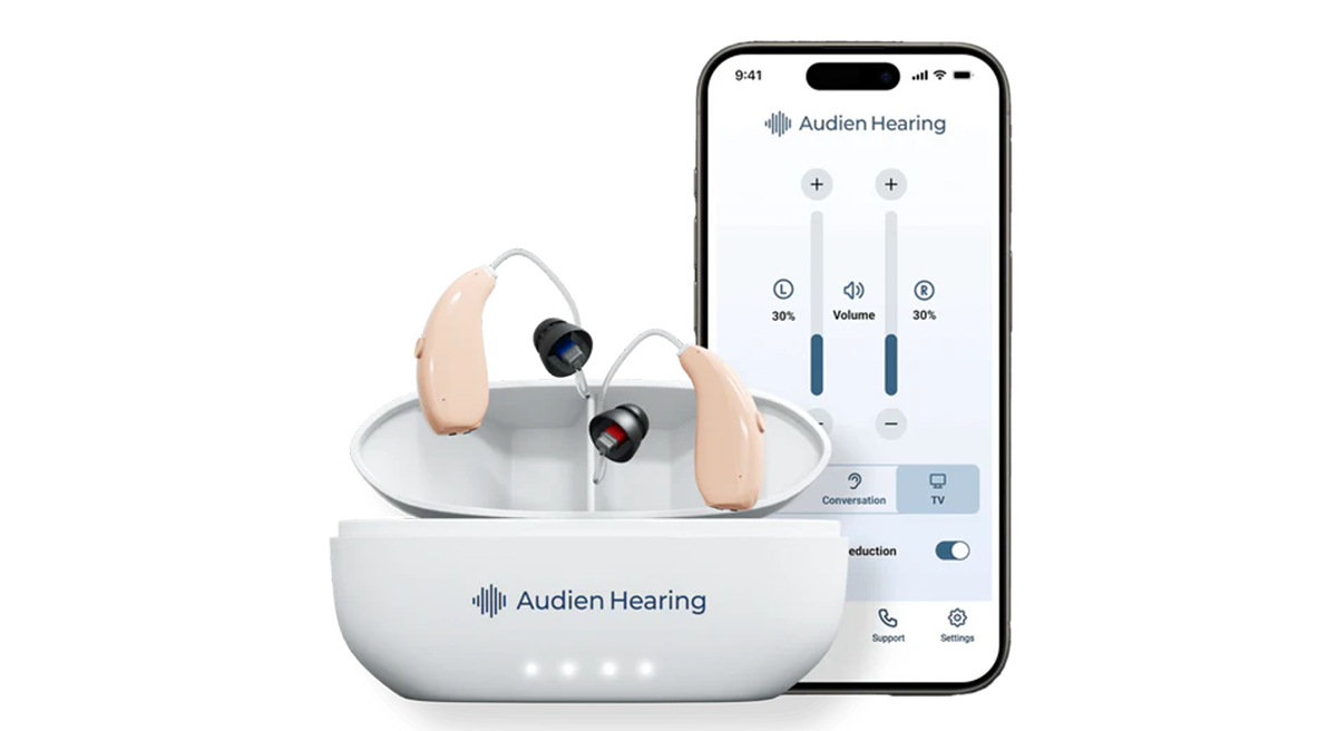 Ion behind-the-ear hearing aids.