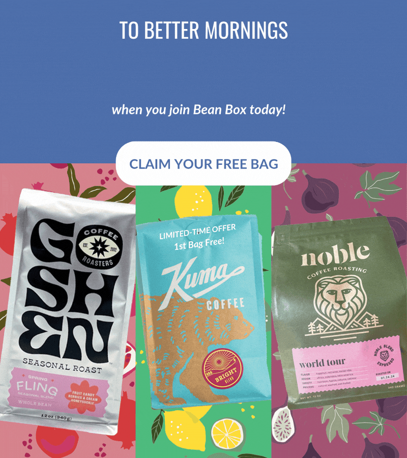 YOUR FIRST BAG IS FREE