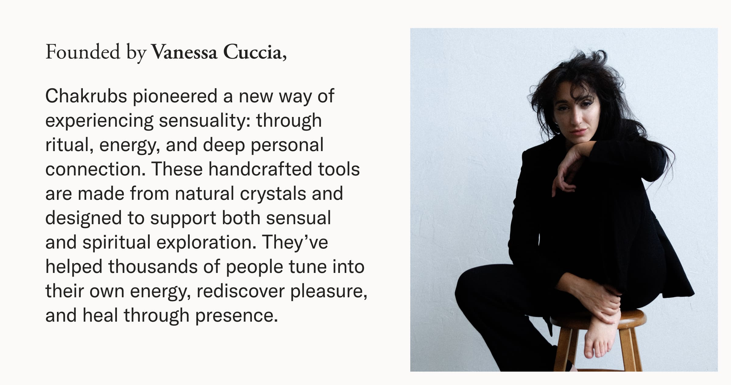 Chakrubs launch email _COPY + VANESSA IG