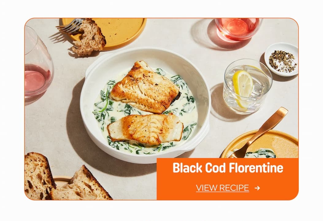 Black Cod Florentine Recipe