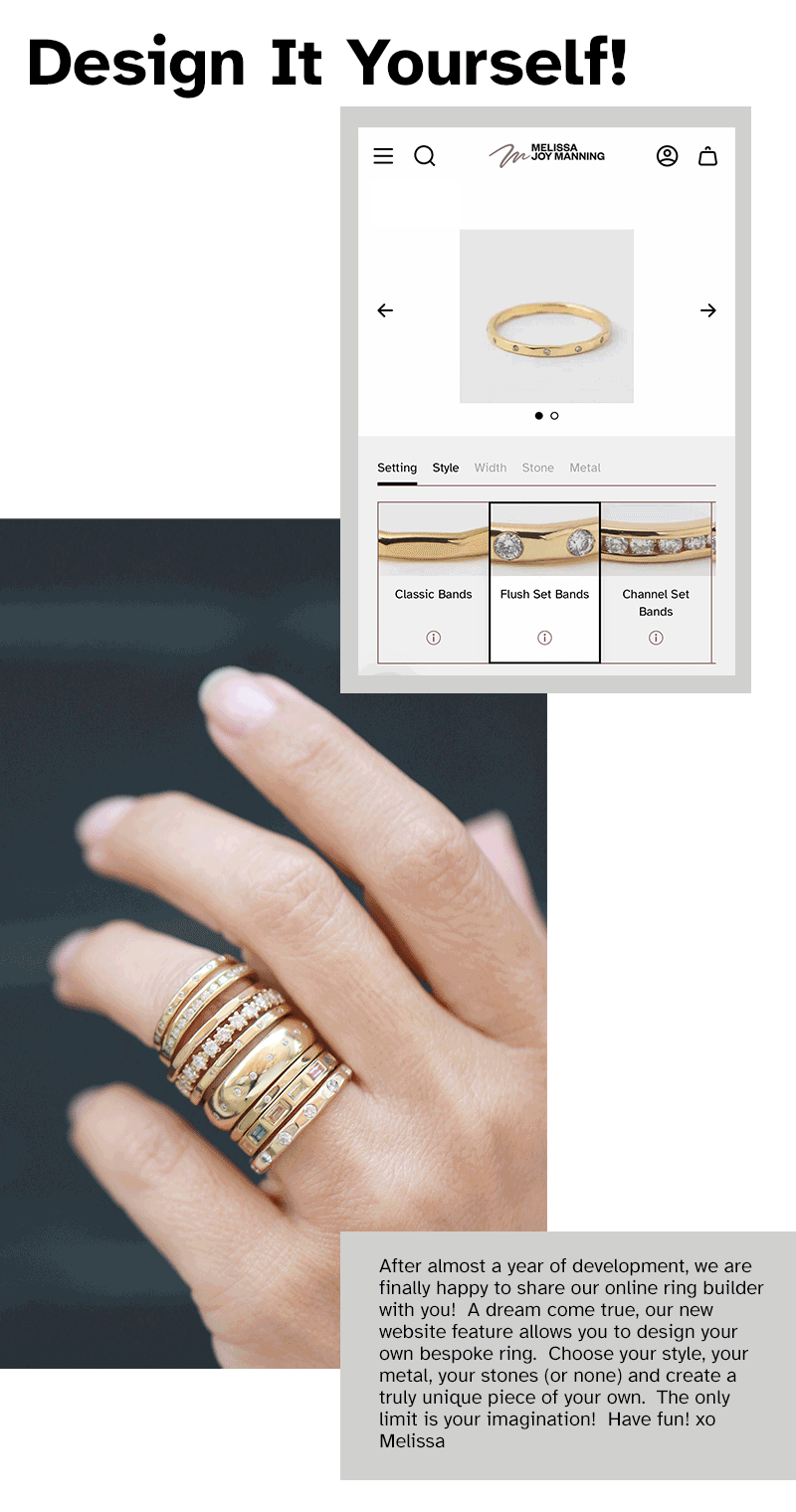 Announcing Our New Online Ring Builder! Melissa Joy Manning