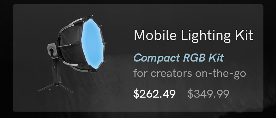 Mobile Lighting Kit is now on sale for $262.49.