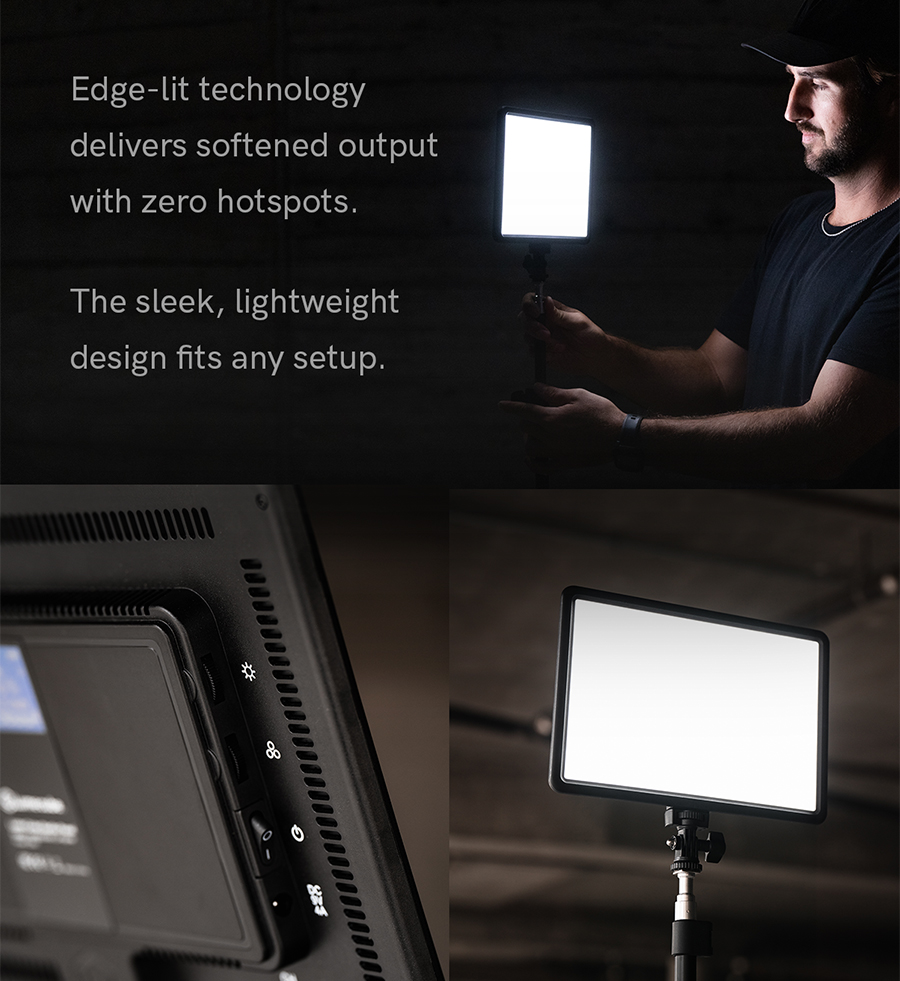 This sleek, lightweight design fits any setup.