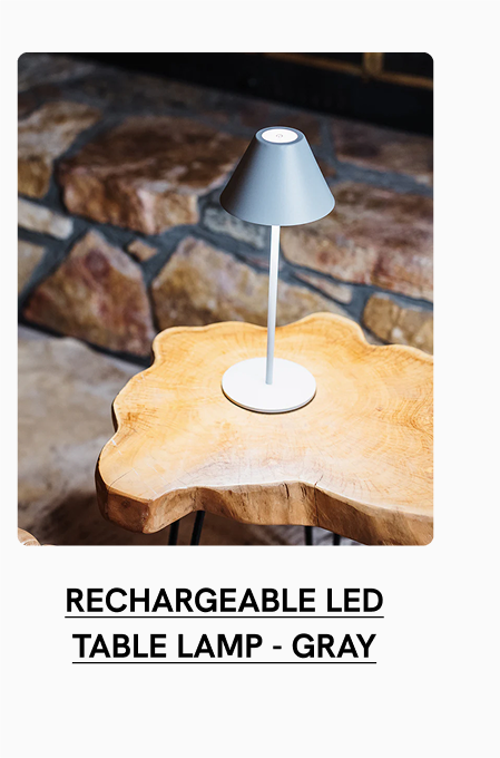 Rechargeable LED Table Lamp - Gray