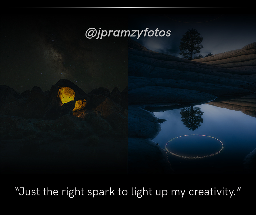 Creative professional @jpramzyfotos lighting up their shoots with Lume Cube products.
