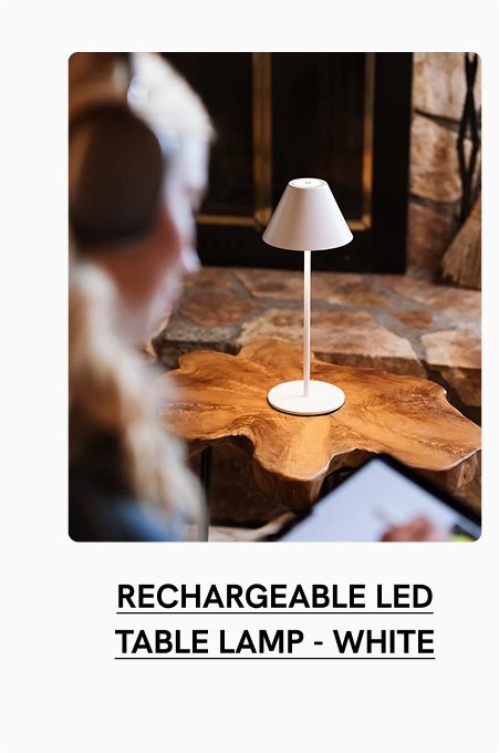 Rechargeable LED Table Lamp - White