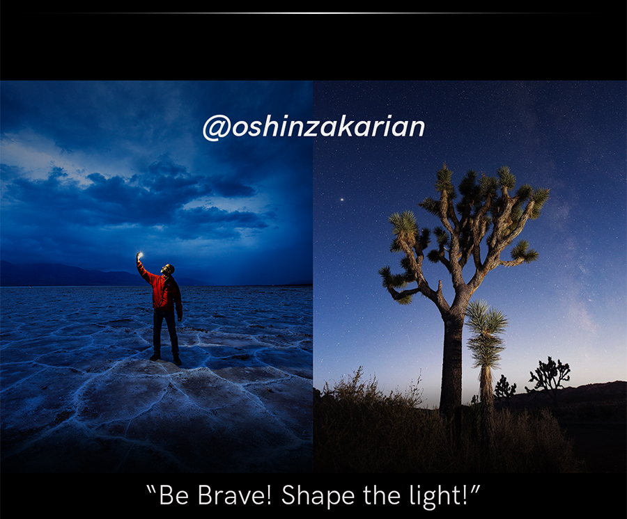 Creative professional @oshinzakarian lighting up their shoots with Lume Cube products.