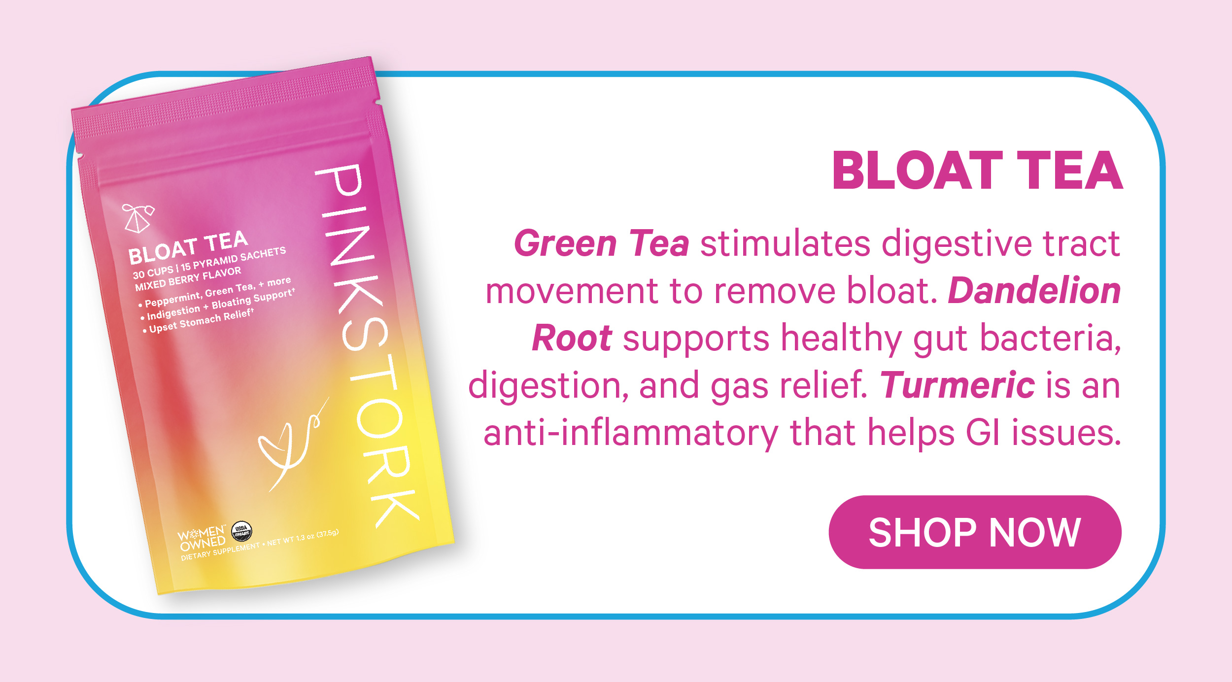 Battle of the bloat! Pink Stork