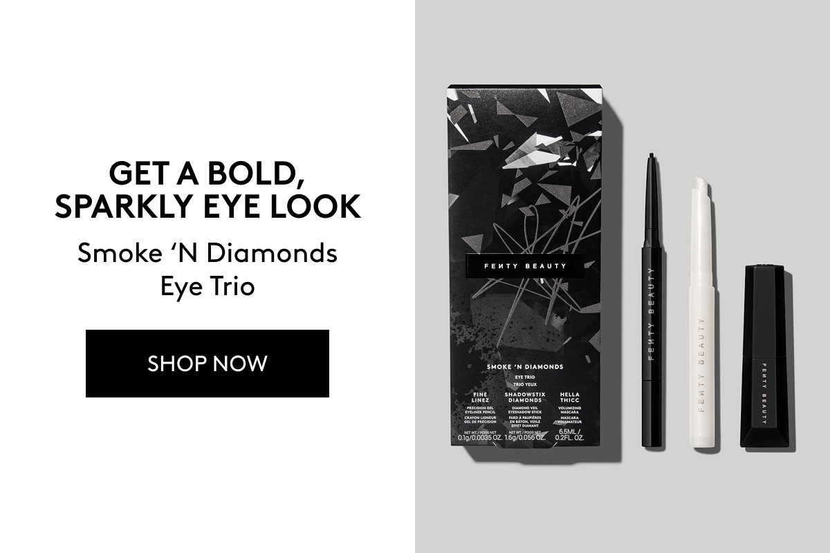 Get a bold, sparkly eye look: Smoke 'N Diamonds Eye Trio. Shop now.