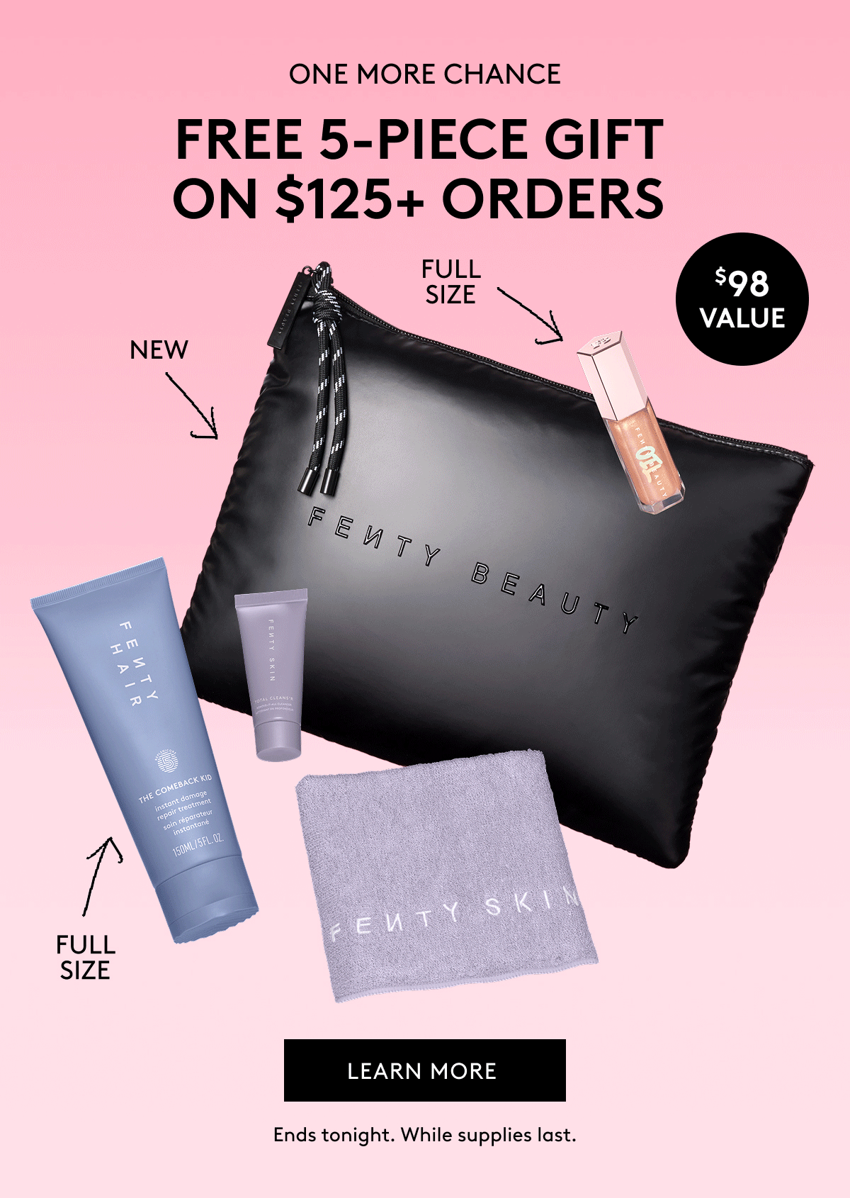 UP TO 5-PIECE GIFT ON MIN. ORDERS