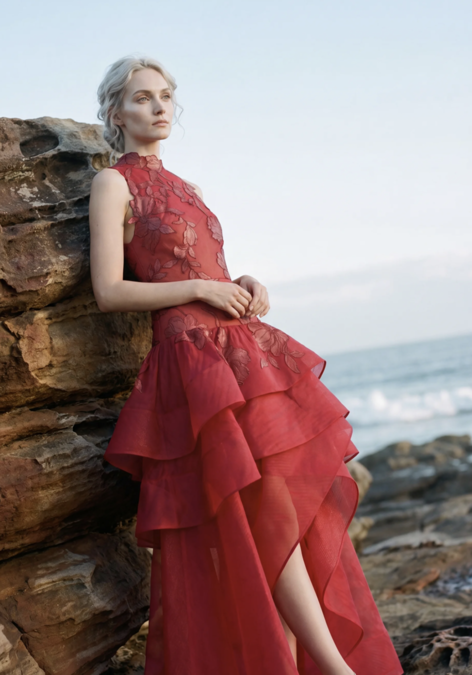 marchesa red dress diipakhosla looking radiant in a red #MarchesaFW23 gown at the Cannes festival. Styled by: @thomasgeorgewulbern