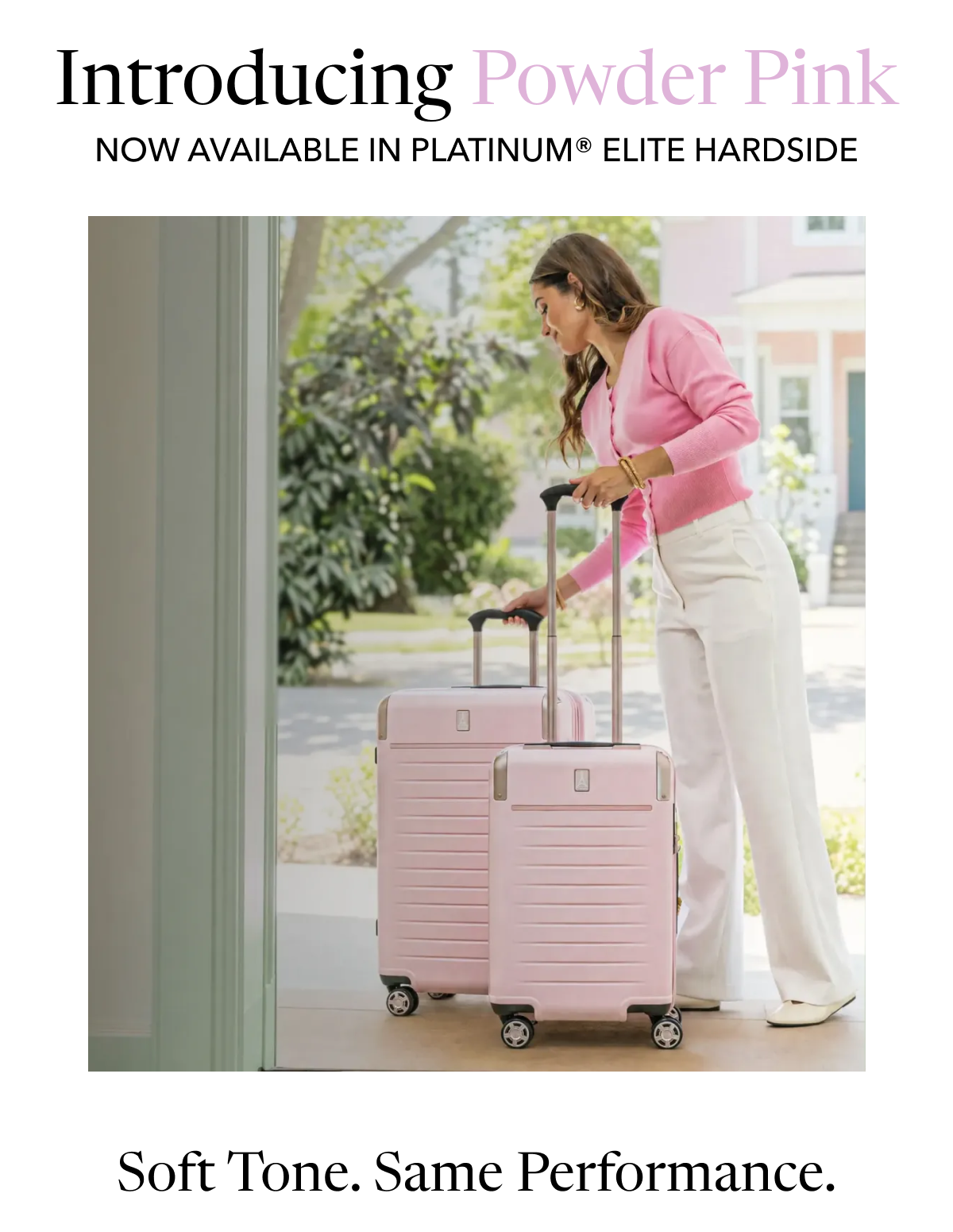 Introducing Powder Pink NOW AVAILABLE IN PLATINUM ELITE Soft Tone. Same Performance.