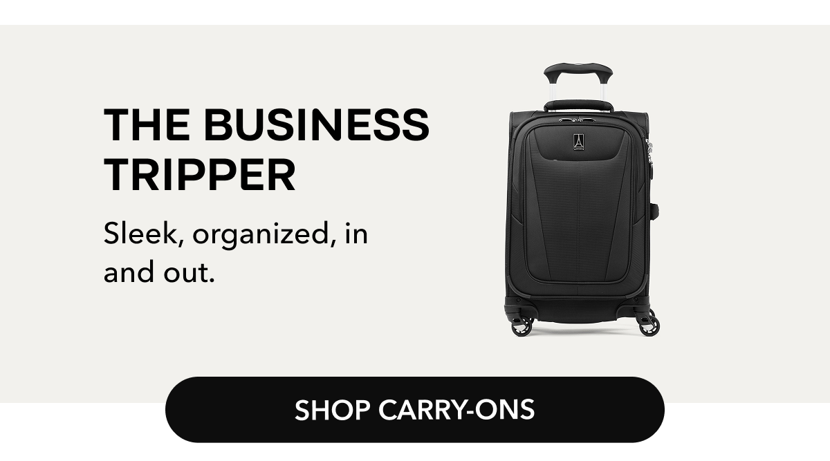 THE BUSINESS TRIPPER | Sleek, organized, in and out. | SHOP CARRY-ONS