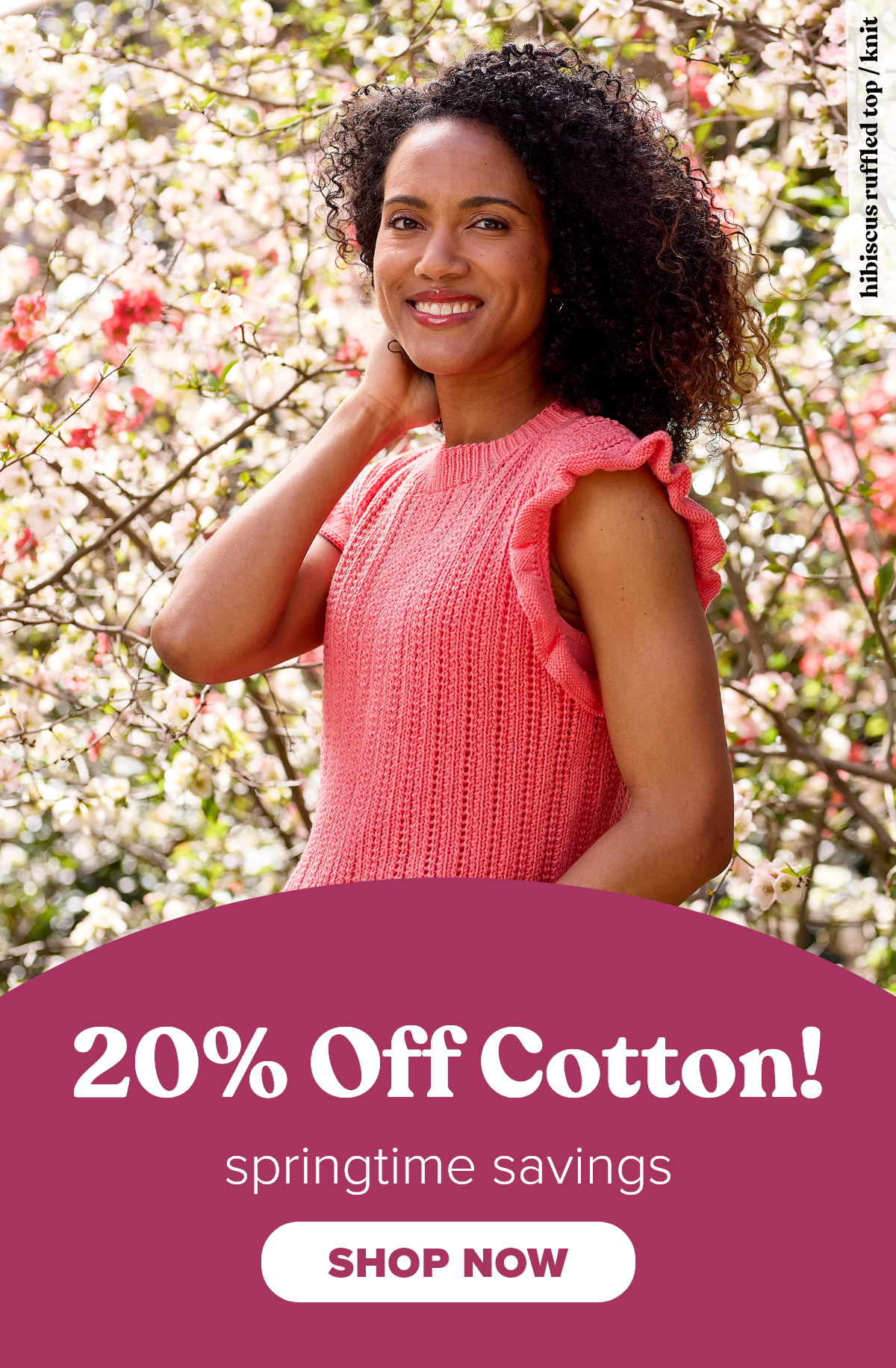 20% Off Cotton!