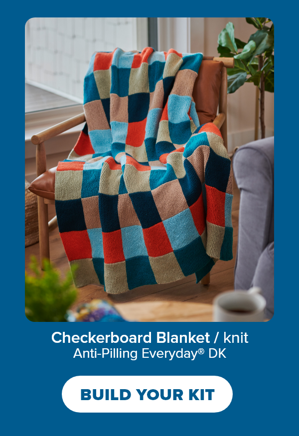 Checkerboard Blanket / knit Anti-Pilling Everyday® DK