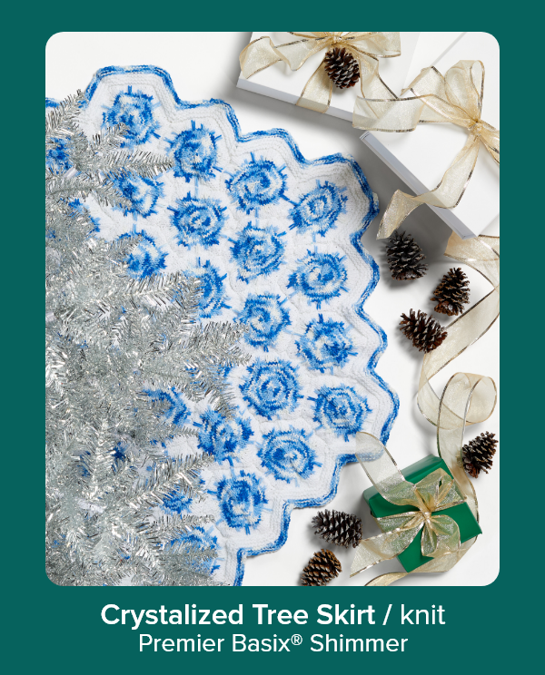 Crystalized Tree Skirt / knit Premier Basix® Shimmer
