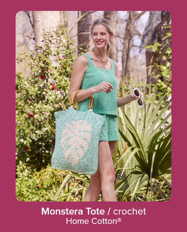 Monstera Tote / crochet Home Cotton®
