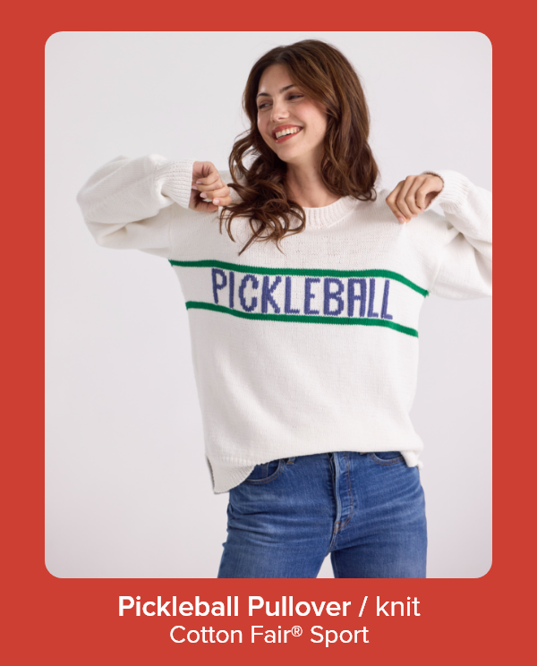 Pickleball Pullover / knit Cotton Fair® Sport